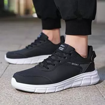 Men s shoes autumn and winter new versatile lightweight running shoes fashion trend large size sports shoes thick sole wear-resistant warm casual shoe 39