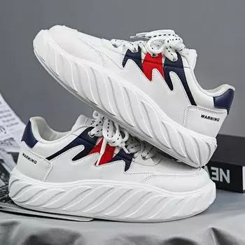 Men s shoes autumn and winter new fashion trend large size sports shoes thick sole wear-resistant warm casual shoes versatile light running shoes 39