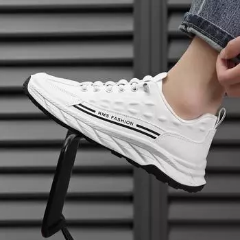 Men s shoes autumn and winter new crocodile pattern fashion sports leisure pilot light luxury platform sports shoes men s foreign trade 39 чёрный