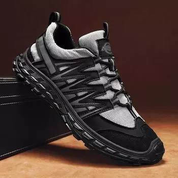 Men s shoes autumn sports shoes new casual shoes running shoes fashion trendy shoes Korean version trendy dad shoes men 39 чёрный