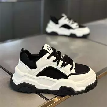 Men S Shoes Breathable Little White Shoes Men S Trend Platform Sports Casual Board Shoes Dad Shoes Trendy Shoes 39