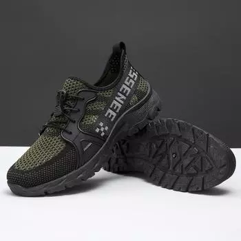 Men s shoes breathable men s shoes 2025 flying woven outdoor hollow shoes outdoor sports casual shoes foreign trade fashion 39 черный серый