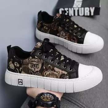 Men s shoes canvas shoes summer breathable 2024 new niche design trend board shoes middle school students sports and leisure cloth shoes 39
