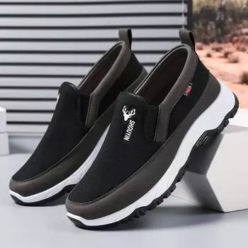 Men s Shoes Casual Men s Shoes Summer Sports Men s Shoes Breathable Fashion Non-slip Men s Shoes 39 чёрный