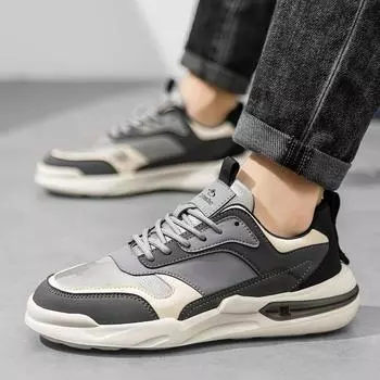 Men s shoes casual shoes dad shoes 2024 new winter breathable deodorant men s versatile trend mesh shoes men s 39 серый