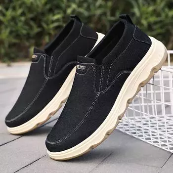 Men s shoes casual shoes spring new old Beijing cloth shoes men s mesh breathable and comfortable one-pedal versatile men s shoes 39