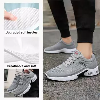 Men s shoes casual summer new mesh breathable middle-aged and elderly dad shoes light and comfortable running sports shoes 39