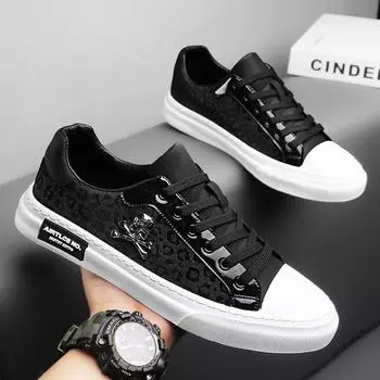 men s shoes Casual Versatile Flats Skateboard Shoes Breathable Lightweight Fashion Trend Sneakers 39