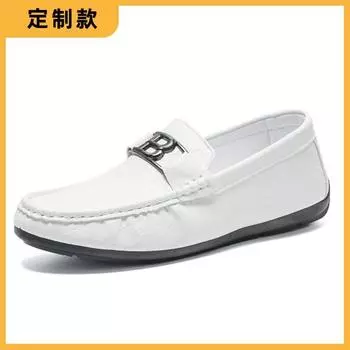 Men s shoes Doudou shoes 2024 summer new British style casual versatile one-pedal soft-soled Doudou shoes 38