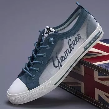 Men S Shoes Elastic Band One Pedal Lazy Shoes Trendy Fashion Comfortable Flat Baseplate Shoes 38