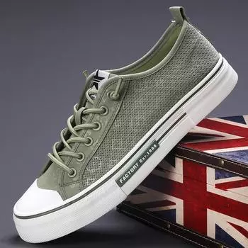 Men S Shoes Fashion Men S Canvas Shoes Flat Comfortable Breathable One Pedal Shoes 38