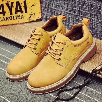 Men s Shoes Fashion Spring Autumn British Work Dress Shoe Fashion Casual Leather Shoes Zapatos Hombre Men Business Shoe 39 коричневый