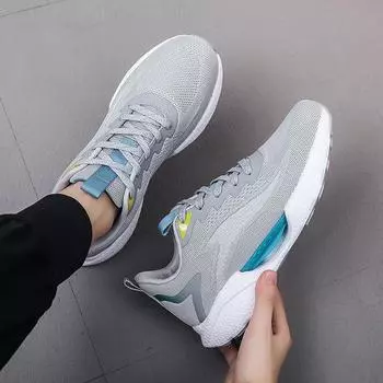 Men s shoes fly-woven mesh light and breathable casual fashion sports running trendy shoes 2025 popcorn four seasons large size shoes 39