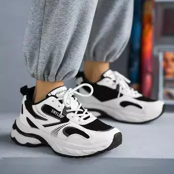 Men s shoes four seasons new casual shoes fashionable platform dad shoes Korean version trendy student running shoes 39