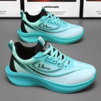 Men s shoes four seasons new casual shoes fashion youth breathable sports shoes trend fly woven mesh shoes 39