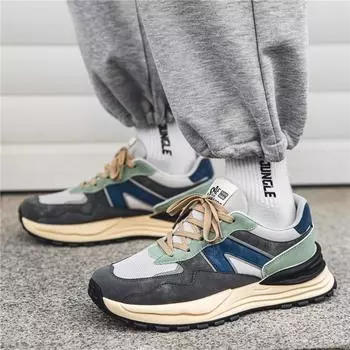 Men s shoes Four Seasons New Casual Shoes Fashion Platform Sneakers Korean Edition Teen Student Running Shoes 39