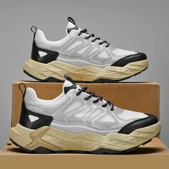 Men s shoes four seasons new casual shoes fashionable men s platform dad shoes Korean version trendy breathable sports shoes can be 39