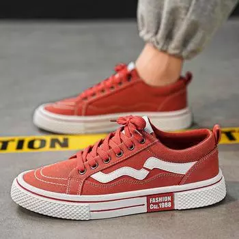 Men s shoes four seasons new casual shoes fashion low-top board shoes youth trend canvas shoes Korean version of student sports shoes 39