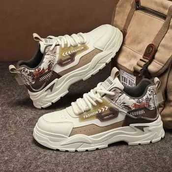 Men s shoes four seasons new casual shoes fashionable men s lace-up sports shoes Korean version personalized student tide shoes 39