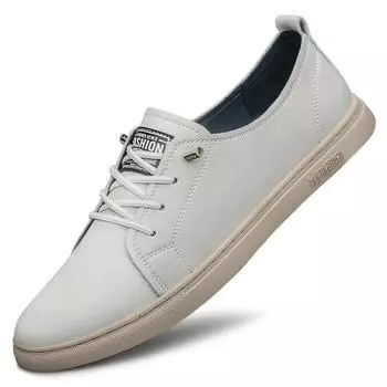 Men s Shoes Genuine Leather Luxury Sneakers Trendy Comfortable Casual Casual Footwear Stylish Male High Quality Driving Flats 37 чёрный