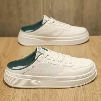 Men s shoes half-drag board shoes 2025 spring new Internet celebrities popular versatile trend men s sports and leisure shoes tide 39