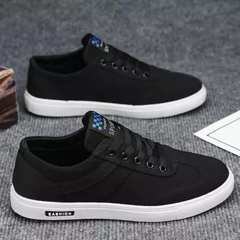 Men S Shoes Ins Solid Color Student Board Shoes White Shoes Breathable Canvas Shoes Casual Sports Shoes 39