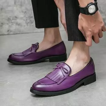 Men s shoes large size new casual leather shoes fashion trend hair stylist small leather shoes foot loafers can be 38