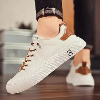 Men s shoes low-top board shoes men s summer new trend ice silk cloth breathable casual shoes student flat sneakers men 39