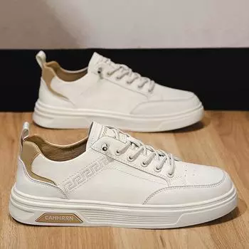 Мужская обувь низкие спортивные и повседневные туфли на плоской подошве мужская осенняя обувь на одной педали студенческая маленькая белая обувь прилив 35