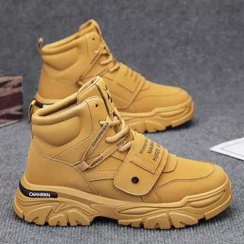Men s shoes Martin boots 2024 autumn new high-top casual sports tooling shoes men s outdoor hiking shoes men s 39