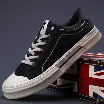 Men S Shoes Men S Canvas Shoes Trendy Casual Shoes Breathable Comfortable Board Shoes 38