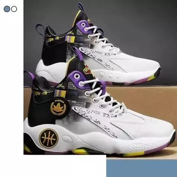 Men s shoes men s spring and autumn high-top shoes youth basketball shoes wear-resistant new sports and leisure shoes dad shoes 39