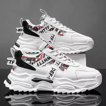 Men s shoes new 2024 autumn youth breathable lightweight soft sole fashion casual sports men s trend dad shoes 39