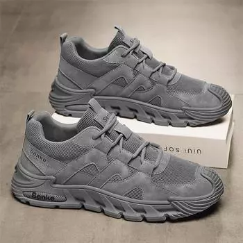 Men s shoes new 2025 spring casual breathable sports hiking labor insurance shoes men s thick-soled wear-resistant tooling shoes 39 хаки