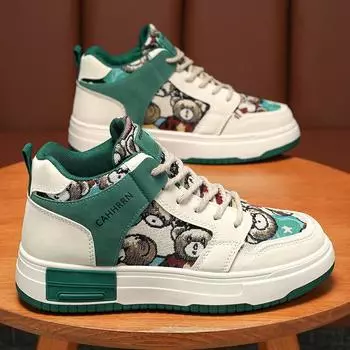 Men s Shoes New Breathable Canvas Trend All Match Thick Sole Sports Casual Shoes 41 бежевый