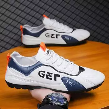 Men s shoes new breathable soft-soled non-slip shoes men s trend versatile flat-bottomed sports and leisure board shoes Doudou shoes 39