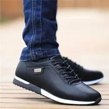 Men s Shoes New Business Casual Shoes Fashion Leather Mens Loafers Lightweight Walking Shoe Comfortable Breathable Men Sneakers 39