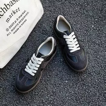 Men s shoes new casual moral training shoes men s retro Forrest Gump shoes versatile breathable fashion sports board shoes white shoes 39 чёрный