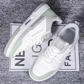 Men s shoes new four seasons low-top sports board shoes youth casual platform versatile trend white shoes skateboard shoes 39
