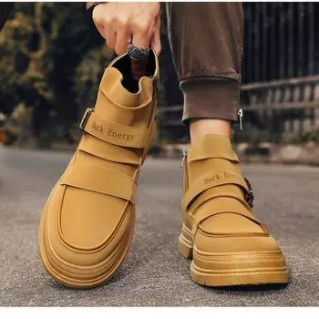 Мужская обувь, новые ботинки Martin, высокие спортивные туфли, модная универсальная мужская официальная одежда, туристические принадлежности 39 хаки
