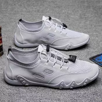 Men s shoes new small octopus sneakers driving shoes lightweight breathable sneakers running shoes fashionable versatile casual shoes 39 чёрный