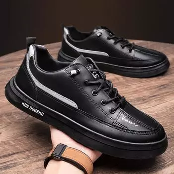 Men s shoes new spring and autumn versatile little white shoes fashion trend student leisure sports Korean version soft-soled men s board shoes 39 белый
