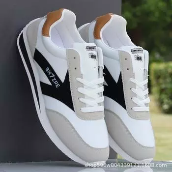 Men s shoes new spring and autumn Korean version of trendy sports shoes deodorant mesh casual Forrest Gump shoes student lightweight waterproof shoes 38