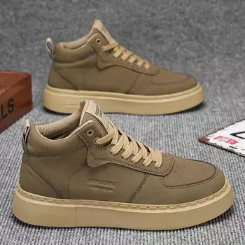 Men s shoes new summer 2024 versatile fashion casual sports shoes youth high-top board shoes student trend shoes 39