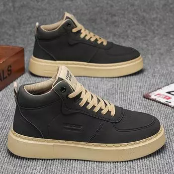 Men s shoes new summer 2025 versatile fashion casual sports shoes youth high-top board shoes student trend shoes 39