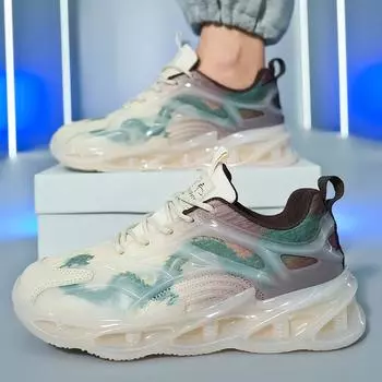 Men s shoes new summer soft-soled sports shoes breathable mesh versatile dad casual running shoes 39