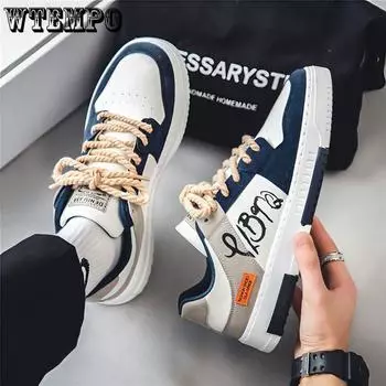 Мужская обувь Niche Original Skate Shoes Гонконгская трендовая универсальная повседневная обувь Студенческая спортивная обувь 39 синий