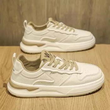 Men s shoes popular men s shoes 2024 new winter breathable platform sports men s high-end versatile casual little white board shoes 39