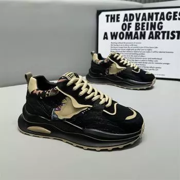 Men s shoes popular trendy shoes versatile student trendy shoes men s summer breathable mesh shoes sports casual running dad shoes 39