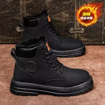 Men s shoes spring 2024 new Martin boots high-top sports shoes men s trend casual versatile outdoor 39 хаки